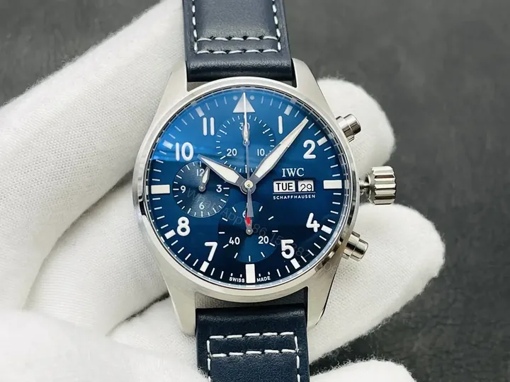 View 1 of IWC Pilot IW38810 Watch Blue Dial Leather Strap Ultimate 41MMIWC-IW38810-BLU41