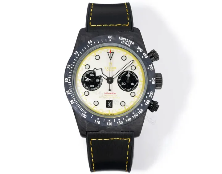 View 1 of Tudor R29 Biwan Series Yellow & Black Carbon Strap Limited Edition 42MM Premium M7937KN-0001