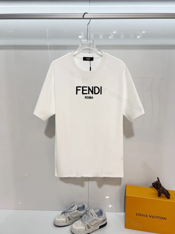 View 1 of FENDI高仿ROMA字母純棉短袖T恤潮流休閒款