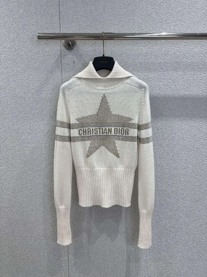 View 1 of Lux Star Knit: Premium Textured Crewneck Sweater