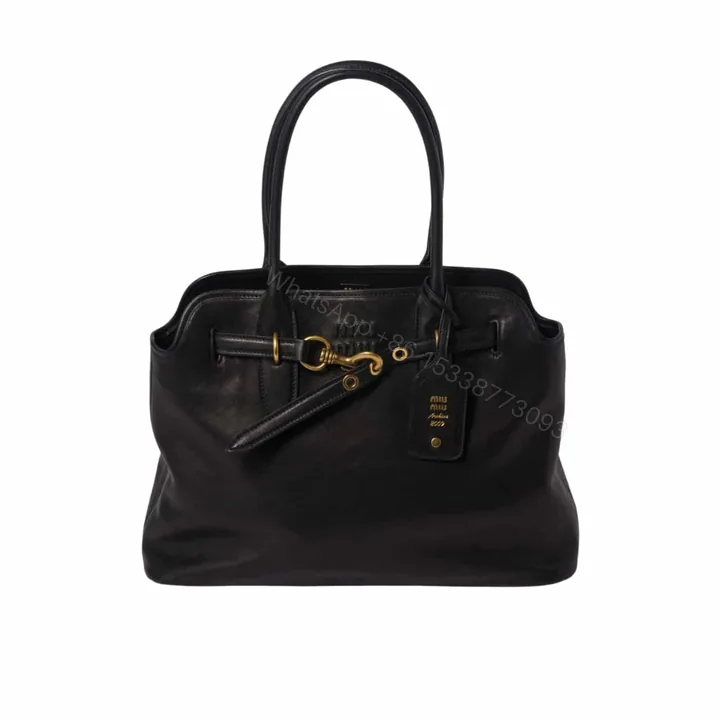 View 1 of MIUMIU AVENTURE NAPPA BAG BLACK 41CM 5BG291 2BBLF0002 V OON
