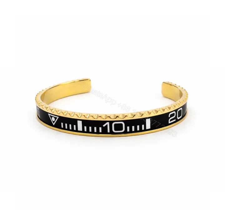 View 1 of Black Submariner Gold Tone Bracelet
