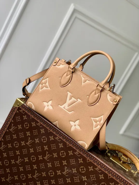 View 1 of Chic Monogram Handbag Duo: Lux Texture, LV Craftsmanship
