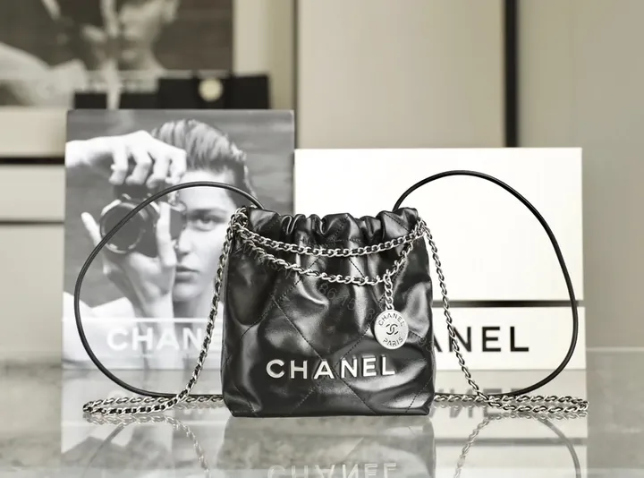 View 1 of Quilted Leather Shoulder Bag - Modern CHANEL-Inspired Luxury