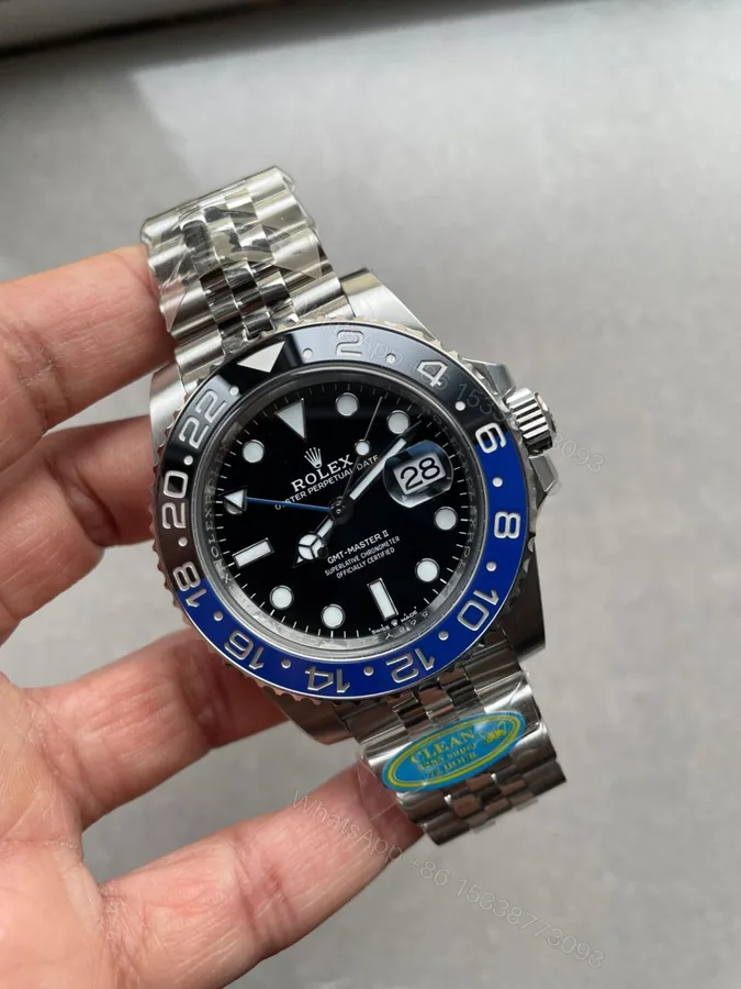 View 1 of Clean Factory 1:1 Rolex Clean GMT-Master II 126710 BLNR Best Edition Blue/Black BATGIRL CeramicD D3285 CHS
