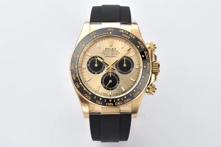 View 1 of Replica Rolex Daytona 40 mm Golden Dial 126518LN “Pikachu”