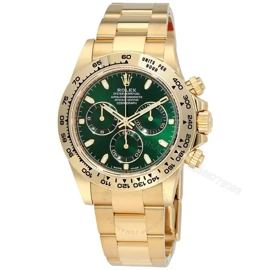 View 1 of Rolex Cosmograph Daytona 40mm Yellow Gold Green Dial