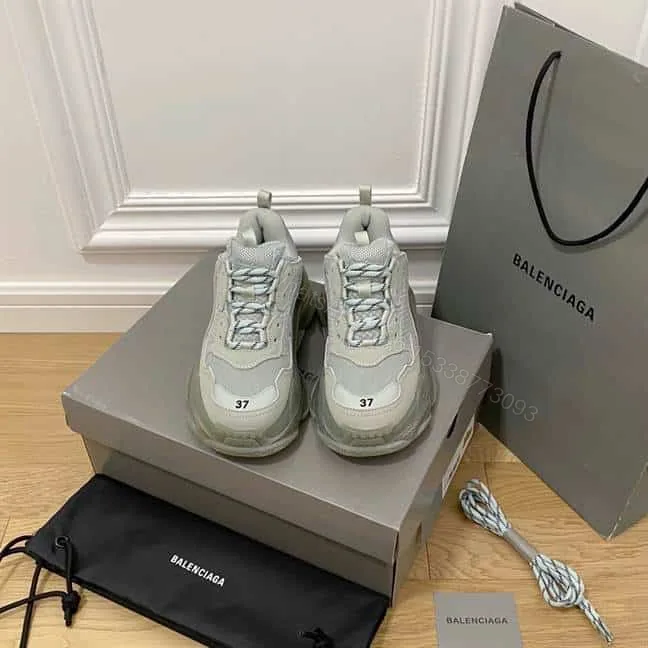 View 1 of BALENCIAGA MEN’S TRIPLE S SNEAKER CLEAR SOLE – BB197