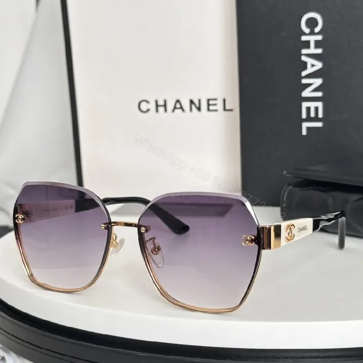 View 1 of Oversized Gradient Sunglasses: Rose-Gold Luxury Square Frames
