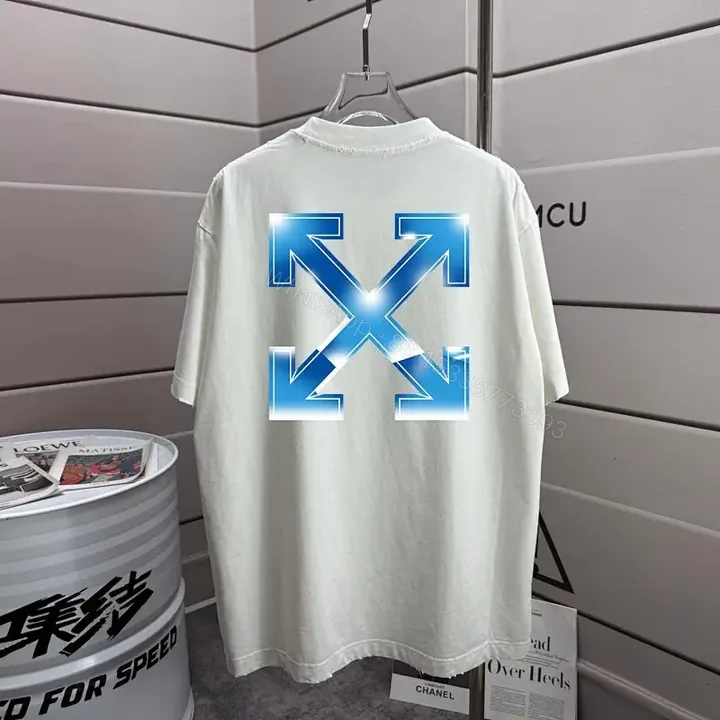 View 1 of Bold Arrow X Graphic Tee with Off-White Canvas, White
