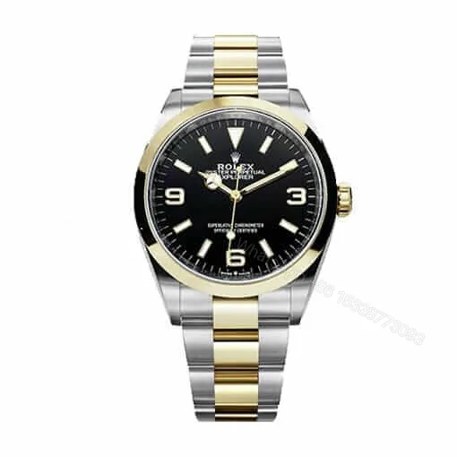 View 1 of Rolex Explorer 124273 Super Clone : 36mm Rolesor Black Dial with Caliber 3230