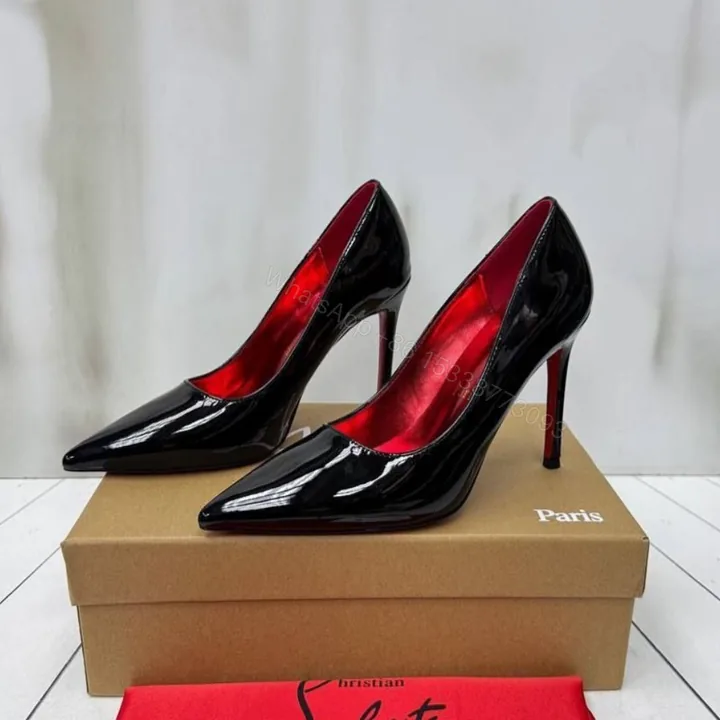 View 1 of First Copy Christian Louboutin So Kate Black Pumps – Premium High Heels for Women