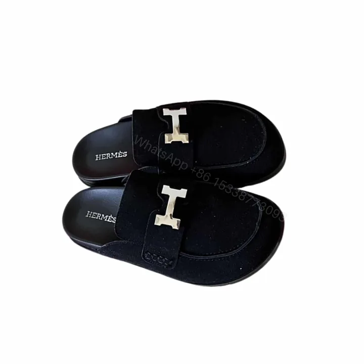 View 1 of HERMÈS GO MULE H SANDAL IN BLACK