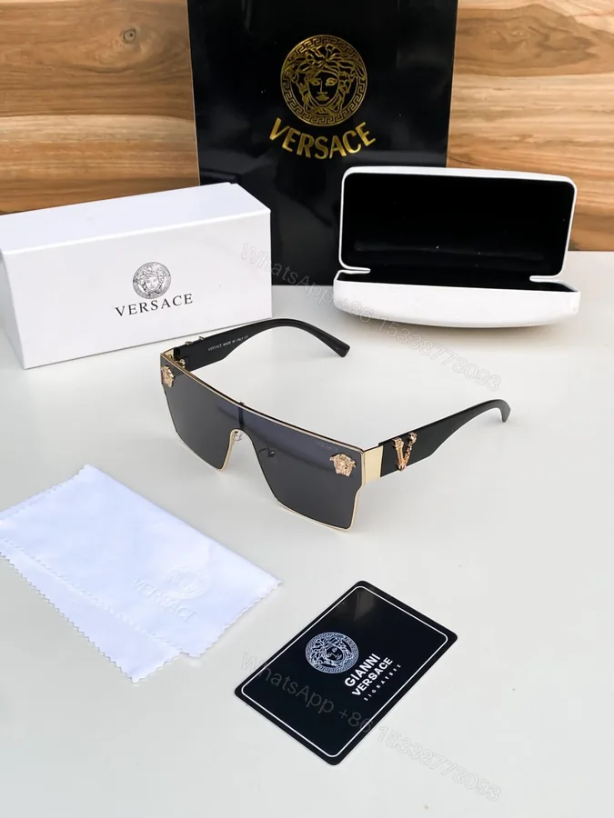 View 1 of Versace Men’s Sunglasses Black/Gray