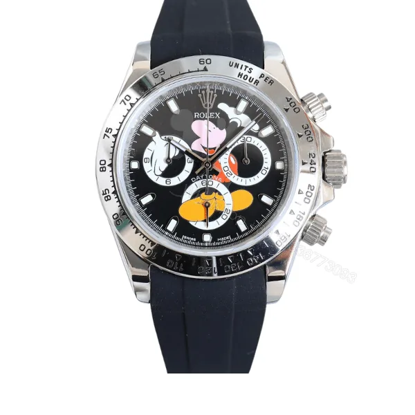 View 1 of Rolex Cosmograph Daytona Mickey Mouse Black Dial 40Mm
