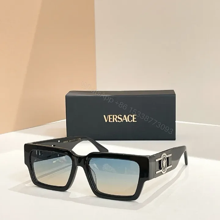 View 1 of Bold Gradient Lens Sunglasses - Blocky Frame, Ultra Luxe