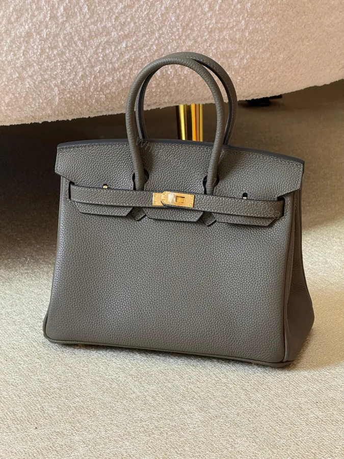 View 1 of Hermès Birkin 25 bag in Gris Meyer Togo Leather