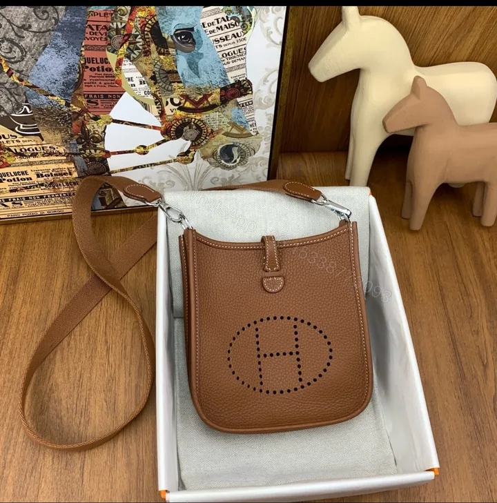 View 1 of Classic Saddle Style – Brown Luxury Crossbody Replica