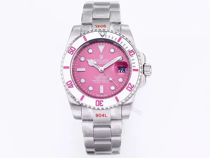 View 1 of GM Factory Clean Factory ROLEX DIW Submariner Pink Gradient Watch