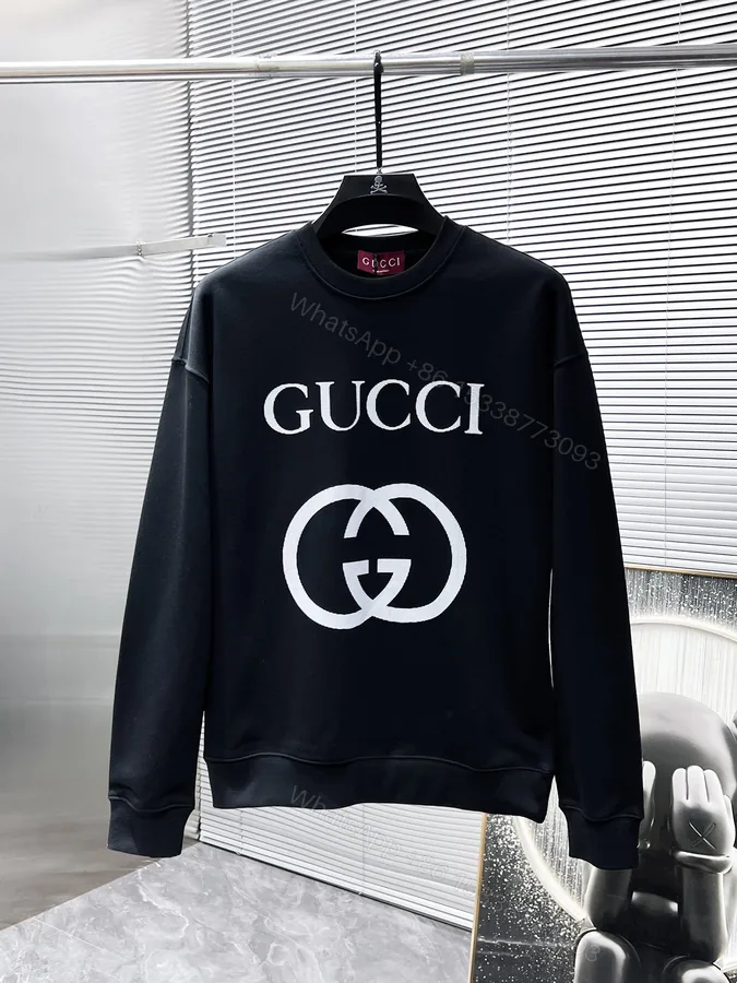 View 1 of Gucci原單男士黑色雙G Logo衛衣 經典設計百搭款式