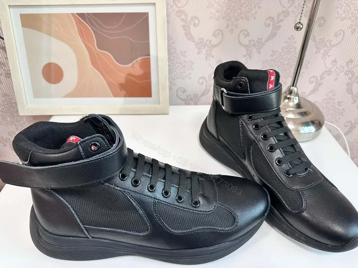 View 1 of Prada America’s Cup Patent Leather Casual Shoe