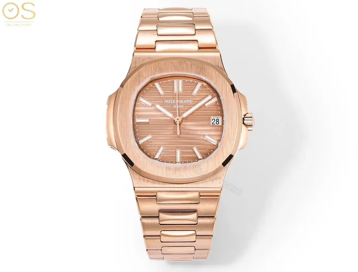 View 1 of Patek Philippe Rose Gold Nautilus Style Watch