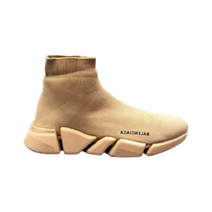 View 1 of BALENCIAGA MEN’S SPEED 2.0 SNEAKER IN BEIGE – BB153