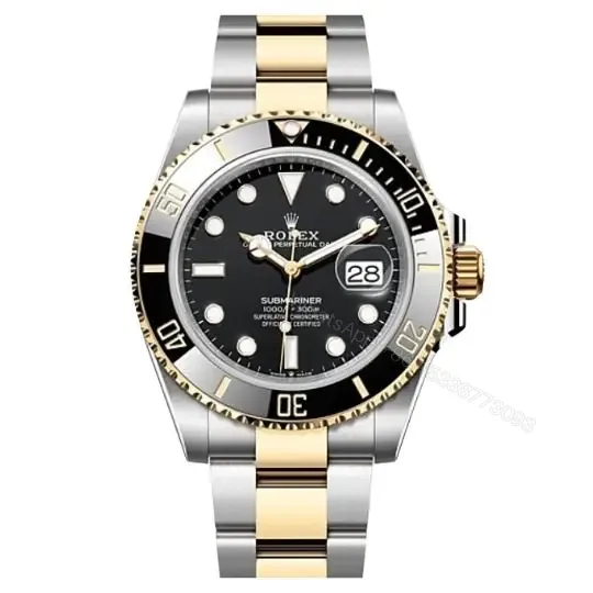 View 1 of TOP Replica Rolex Submariner – Silver Gold