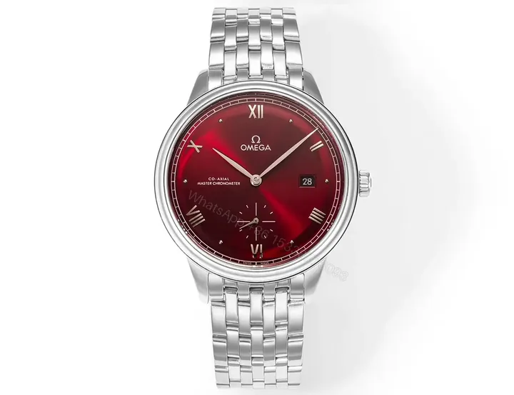 View 1 of Omega De Ville Prestige Automatic Red Dial Stainless Steel Men’s Watch 41mm