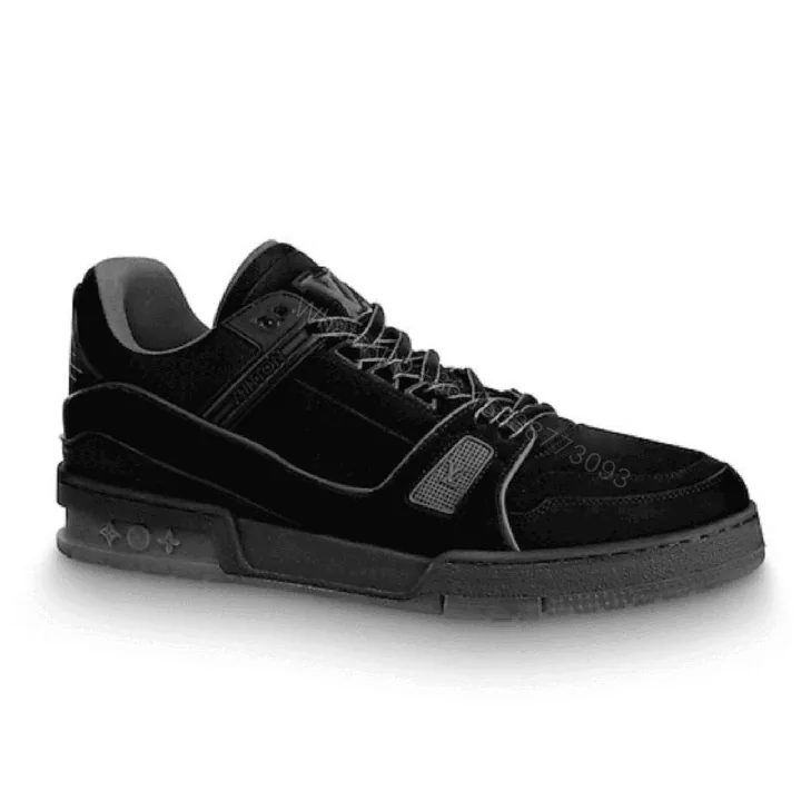 View 1 of LOUIS VUITTON LV 408 TRAINERS IN SUEDE & GRAY FLANNEL – LV222