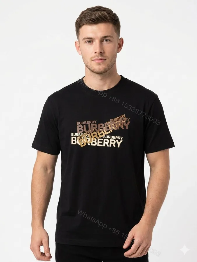 View 1 of FIRST COPY BURBERRY DESIGNER ROUND NECKS SUMMER T-SHIRT