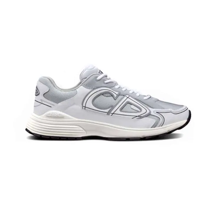 View 1 of DIOR B30 SNEAKERS GRAY MESH AND WHITE TECHNICAL FABRIC – CD85