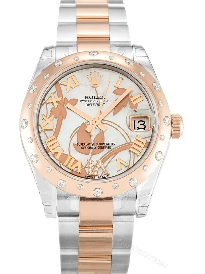 View 1 of Replica Rolex Lady-Datejust White Floral Dial 178341 31 mm