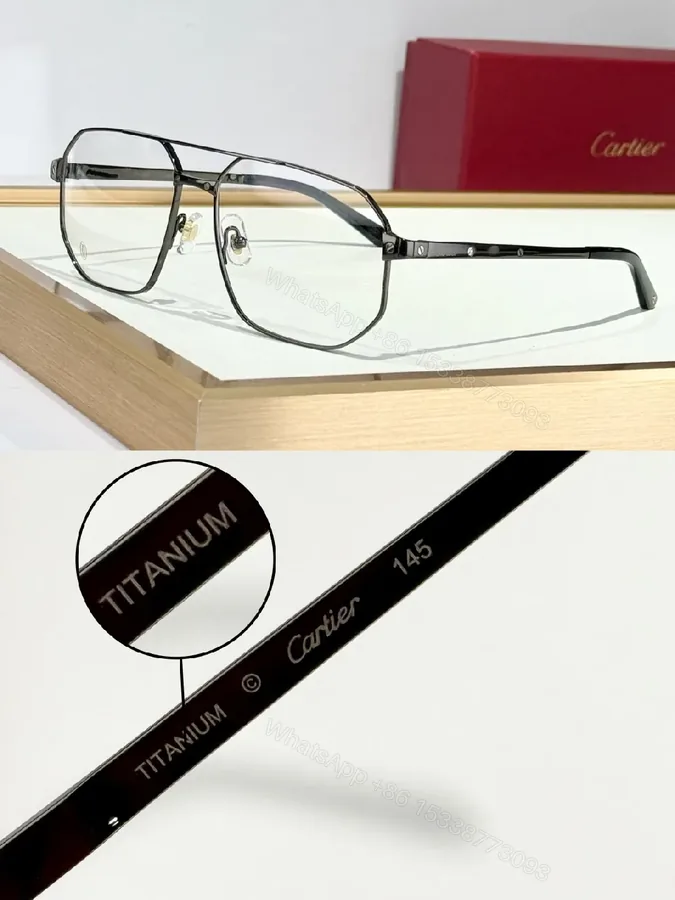 View 1 of Lightweight Titanium Eyewear: Minimalist Cartier-Inspired Frames