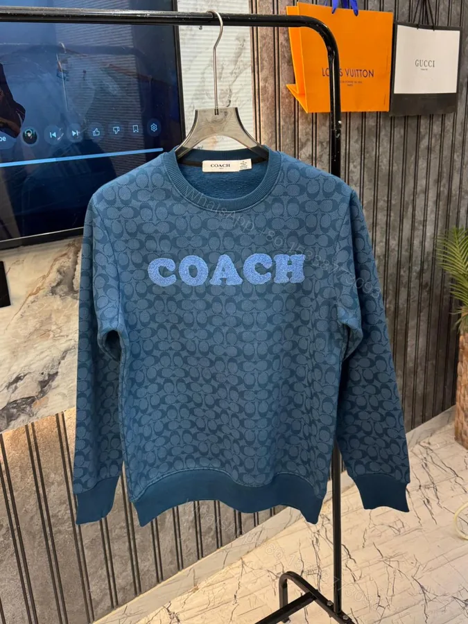 View 1 of First Copy Coach Imported Premium Fleece Sweatshirt