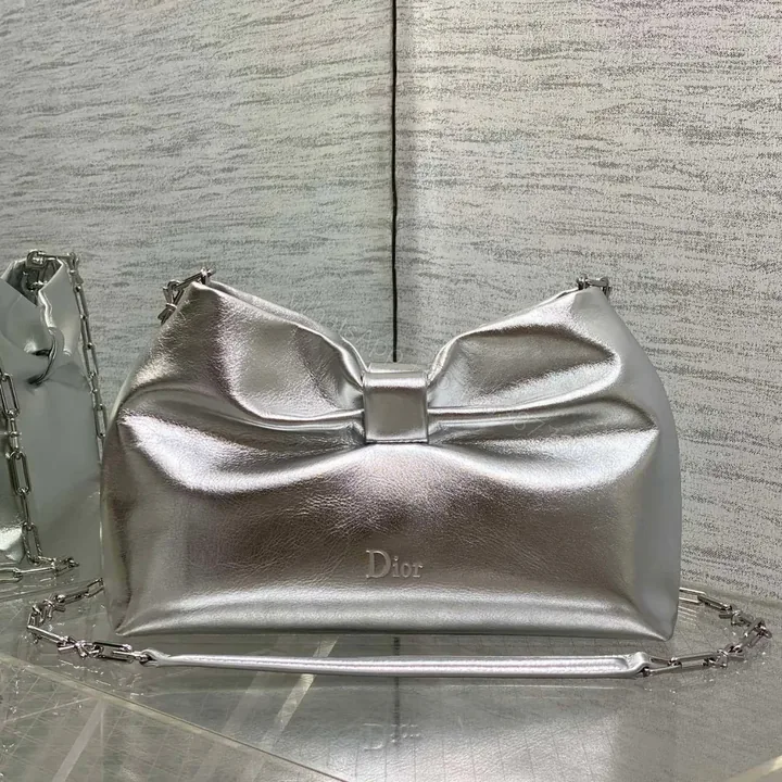 View 1 of Dior Bow Bag Sliver Lambskin