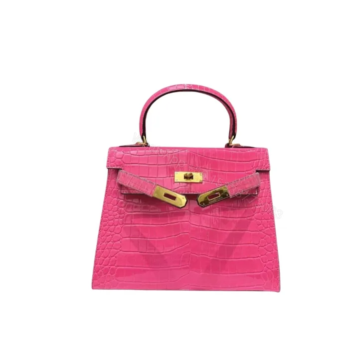 View 1 of Hermès Kelly 25 Alligator Pink 25Cm