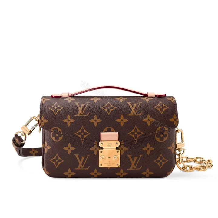 View 1 of Louis Vuitton Pochette Métis East West Bag Monogram Brown 22Cm M46279