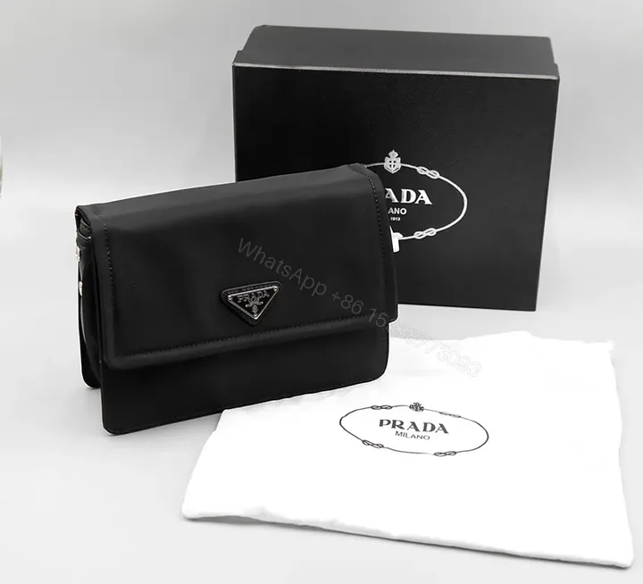 View 1 of Prada Black Nylon Crossbody: Chic, Practical Luxury Bag