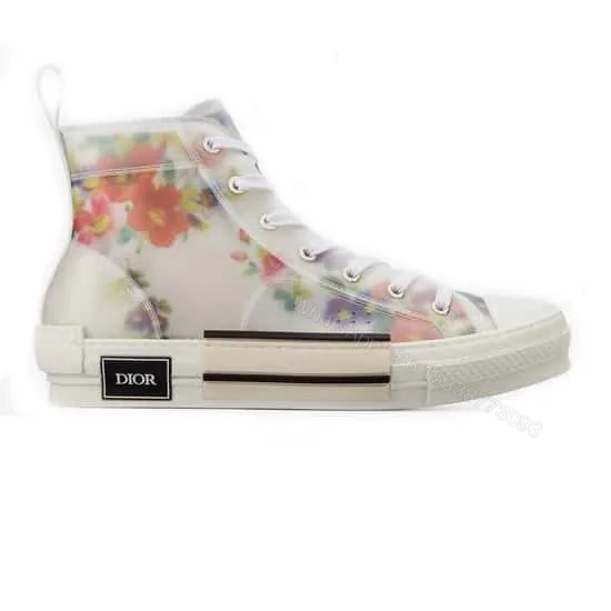 View 1 of DIOR FLOWERS TECHNICAL CANVAS “B23” HIGH-TOP SNEAKER – CD12