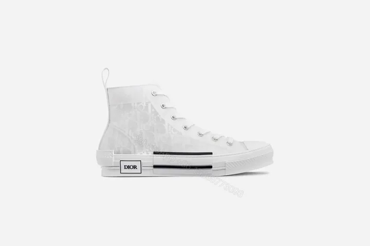View 1 of DIOR LIMITED EDITION “B23” HIGH-TOP DIOR OBLIQUE SNEAKER- CD15