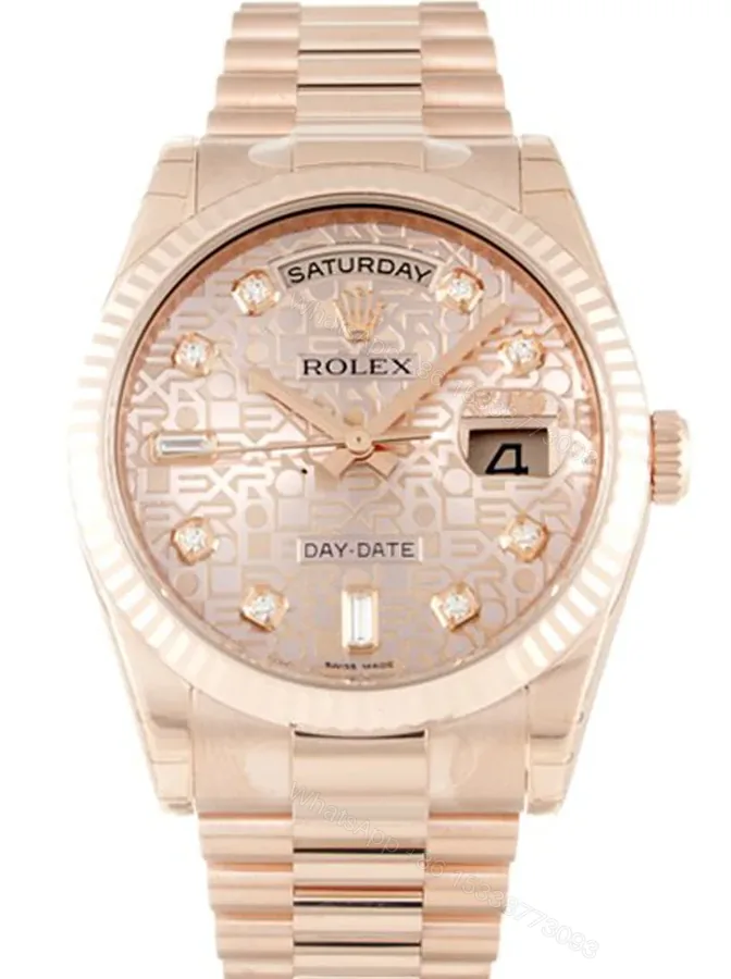 View 1 of Replica Rolex Day-Date Rose Dial 118235 F 36 mm