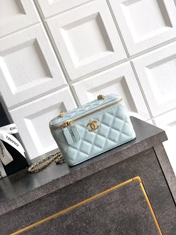 View 1 of Pastel Quilted Pearl Mini Bag: Luxe Everyday Carry
