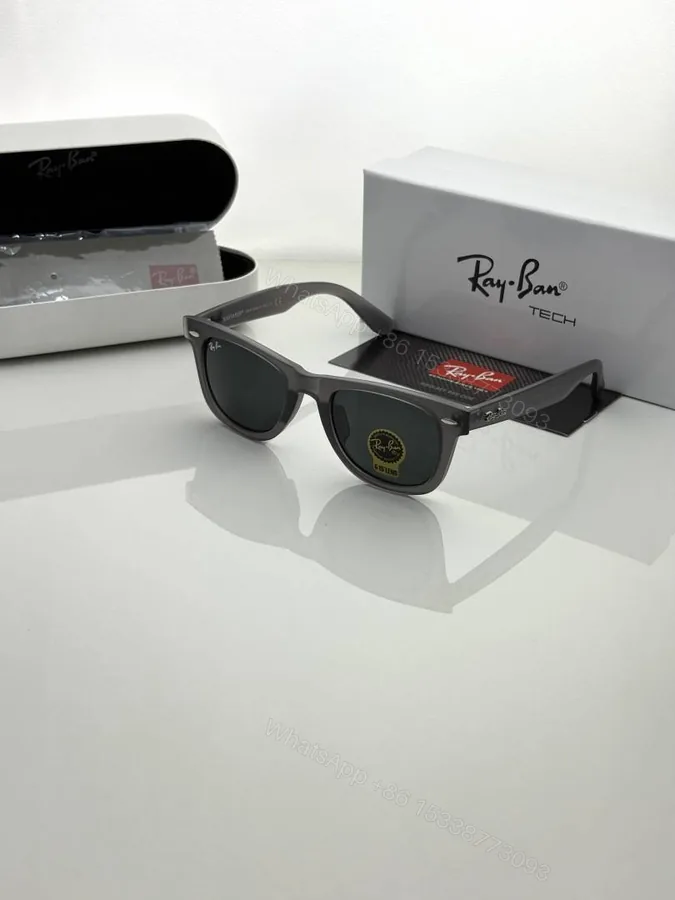 View 1 of First Copy Ray-Ban 2140 Grey Black Sunglasses Premium Glass Quality UV Protected