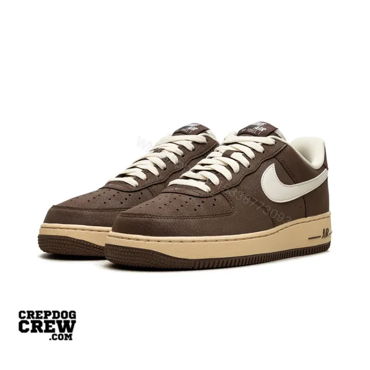 View 1 of Nike Air Force 1 Special Edition First Copy Shoes — Brown Beige | COD India