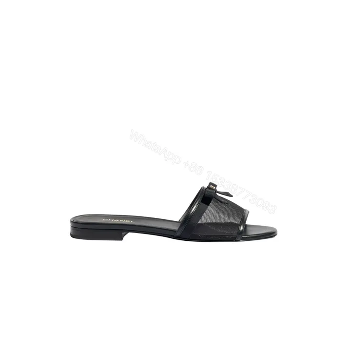 View 1 of Chanel Mules Mesh Black