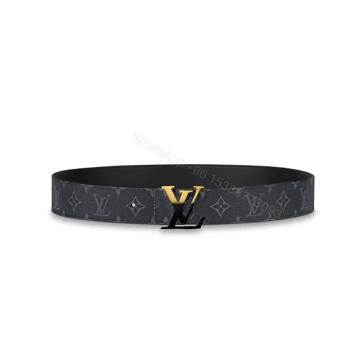 View 1 of LOUIS VUITTON INITIALES 40MM REVERSIBLE MONOGRAM CANVAS BELT – B93