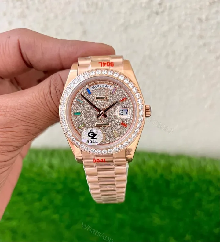 View 1 of Rolex Day-Date Ring Diamond Rainbow 40MM Automatic