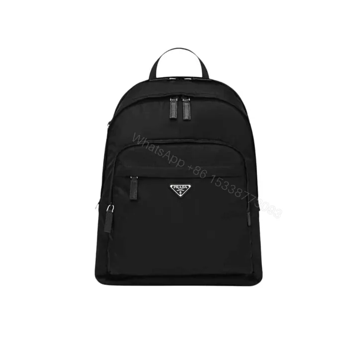 View 1 of Prada Re Nylon And Saffiano Backpack Black 43Cm