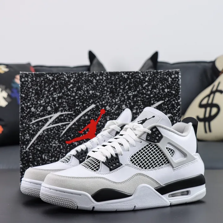 View 1 of Air Jordan 4 Retro Military Black Reps